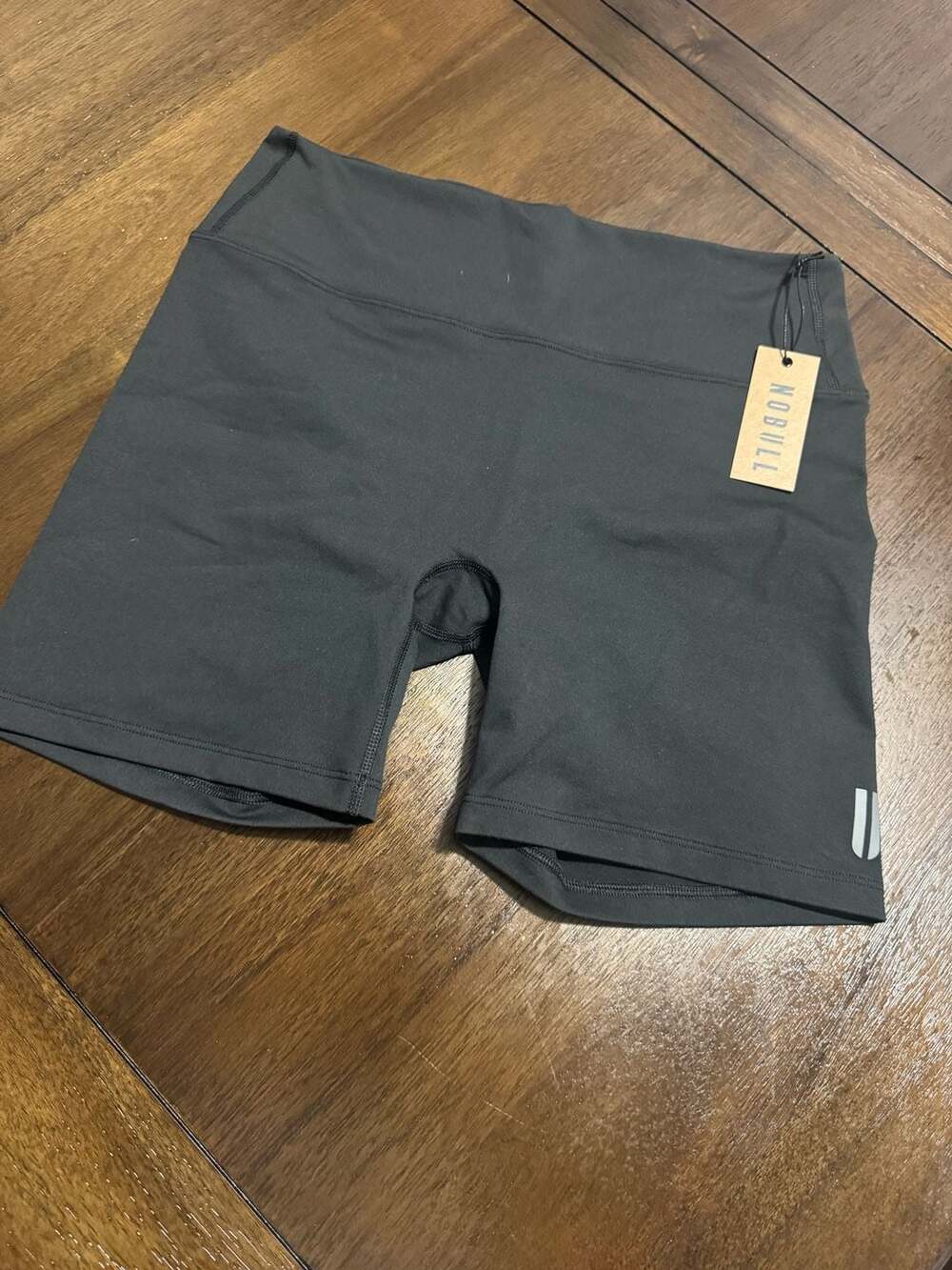 Nobull All Day Cotton Black Shorts Size L